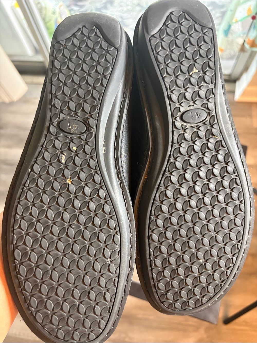 Spring step Cosmic Women’s Black and Brown Leather Mary Jane Flats - Picture 5 of 8